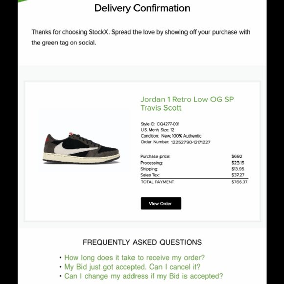 New Authentic Jordan 1 Travis Scott Lows main image 8